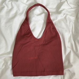 Urban Outfitters Ribbed Halter Crop Top